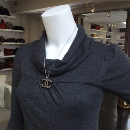 Chanel Silver CC Logo Necklace 2 of 3