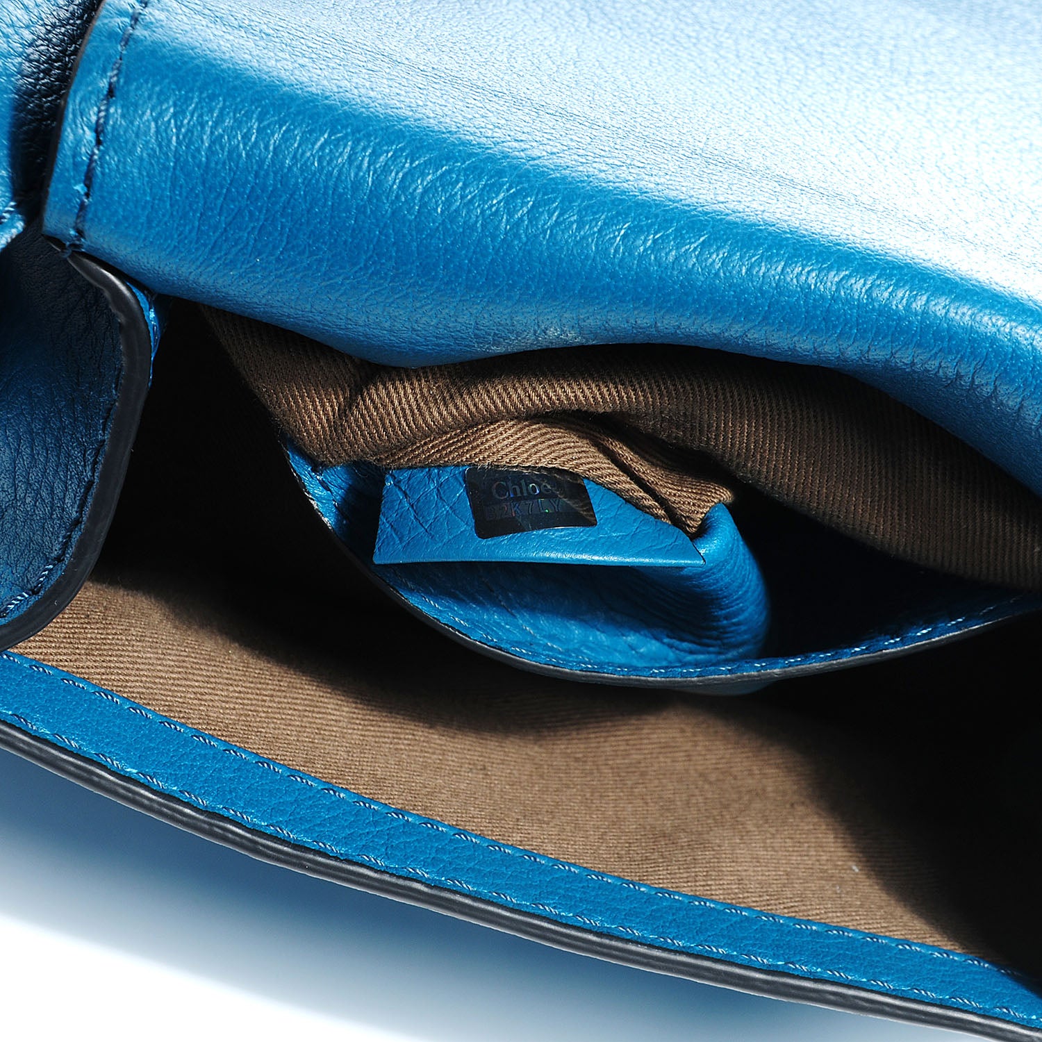 Chloe Calfskin Mini Marcie Round Crossbody Bag Laguna Blue 8 of 10