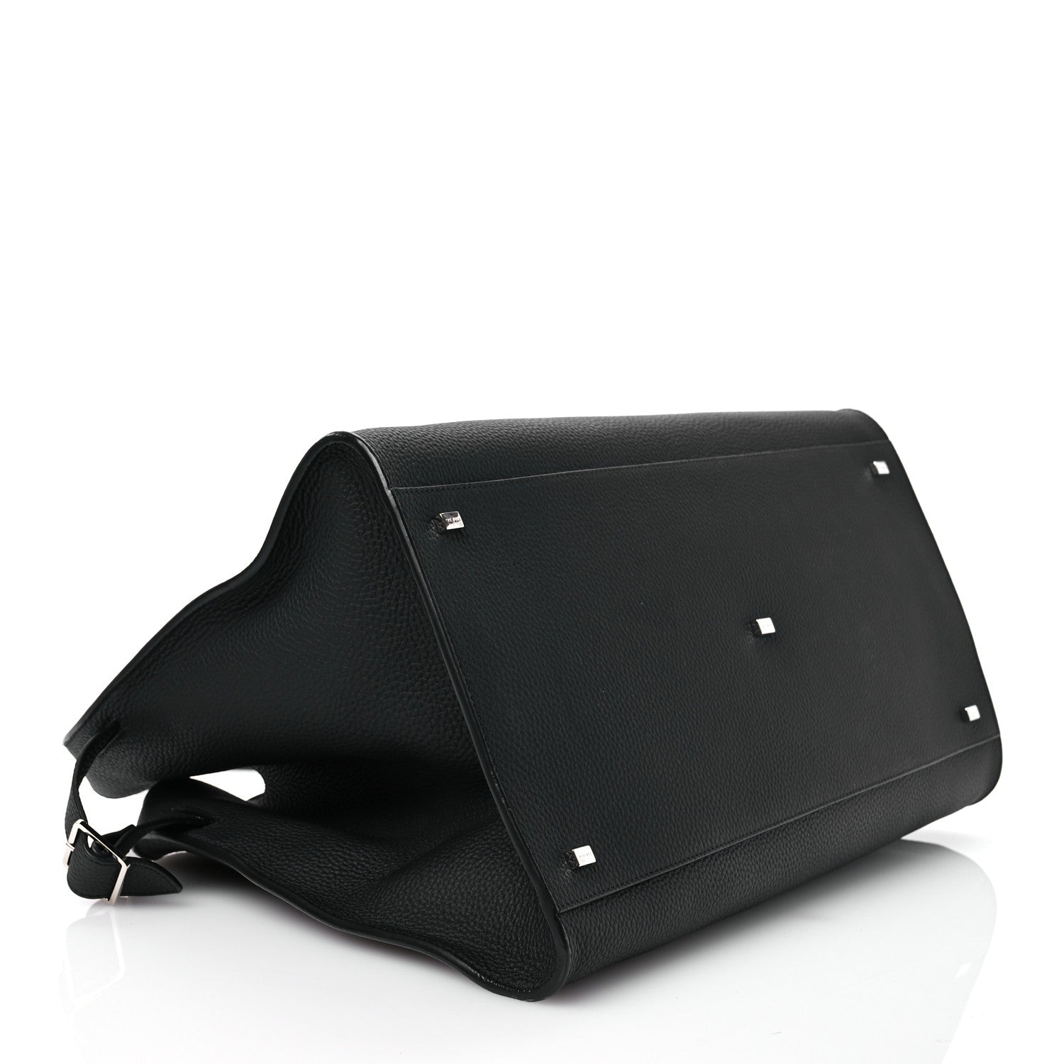 The Row Grained Calfskin Soft Margaux 17 Black 4 of 11