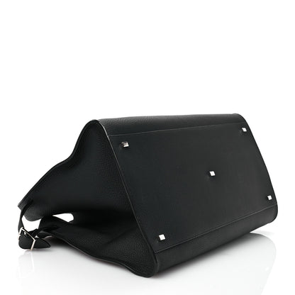 The Row Grained Calfskin Soft Margaux 17 Black 4 of 11