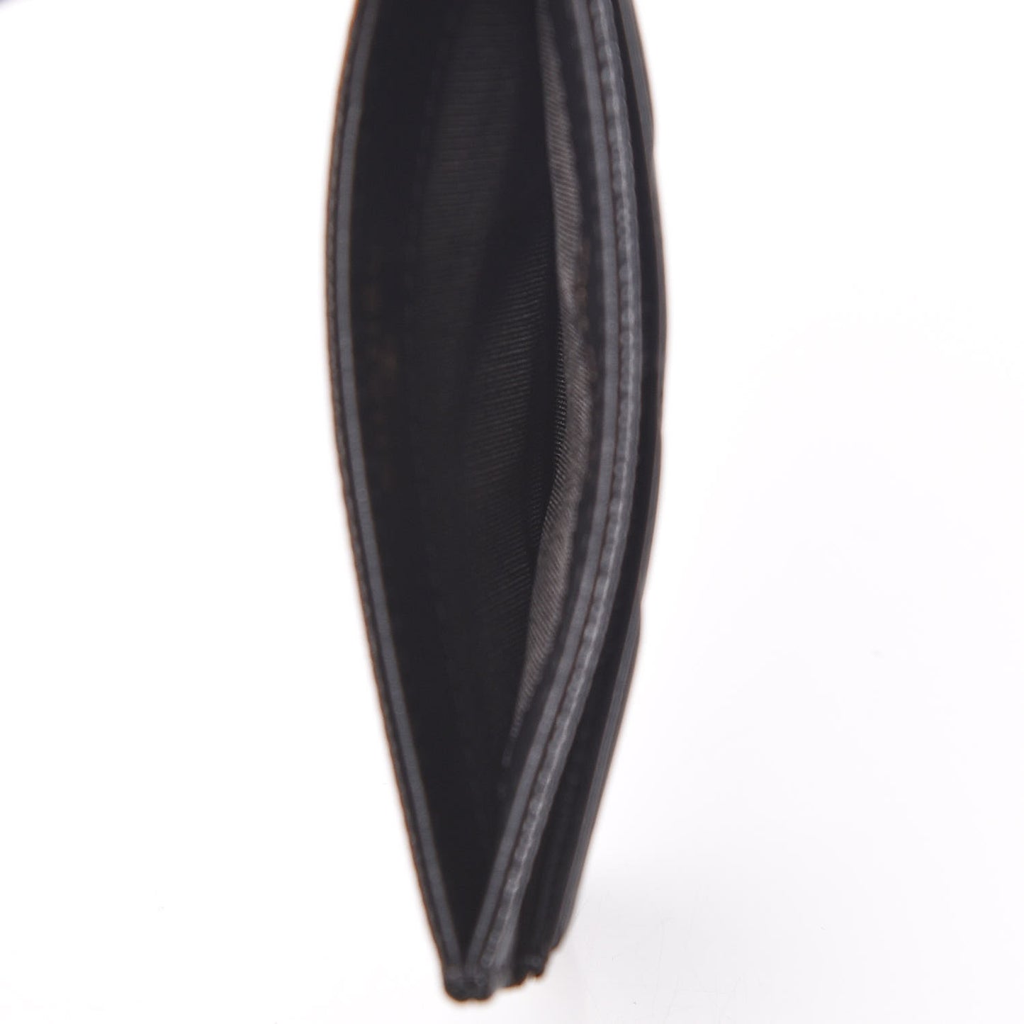Caviar Quilted Filigree Card Holder Black