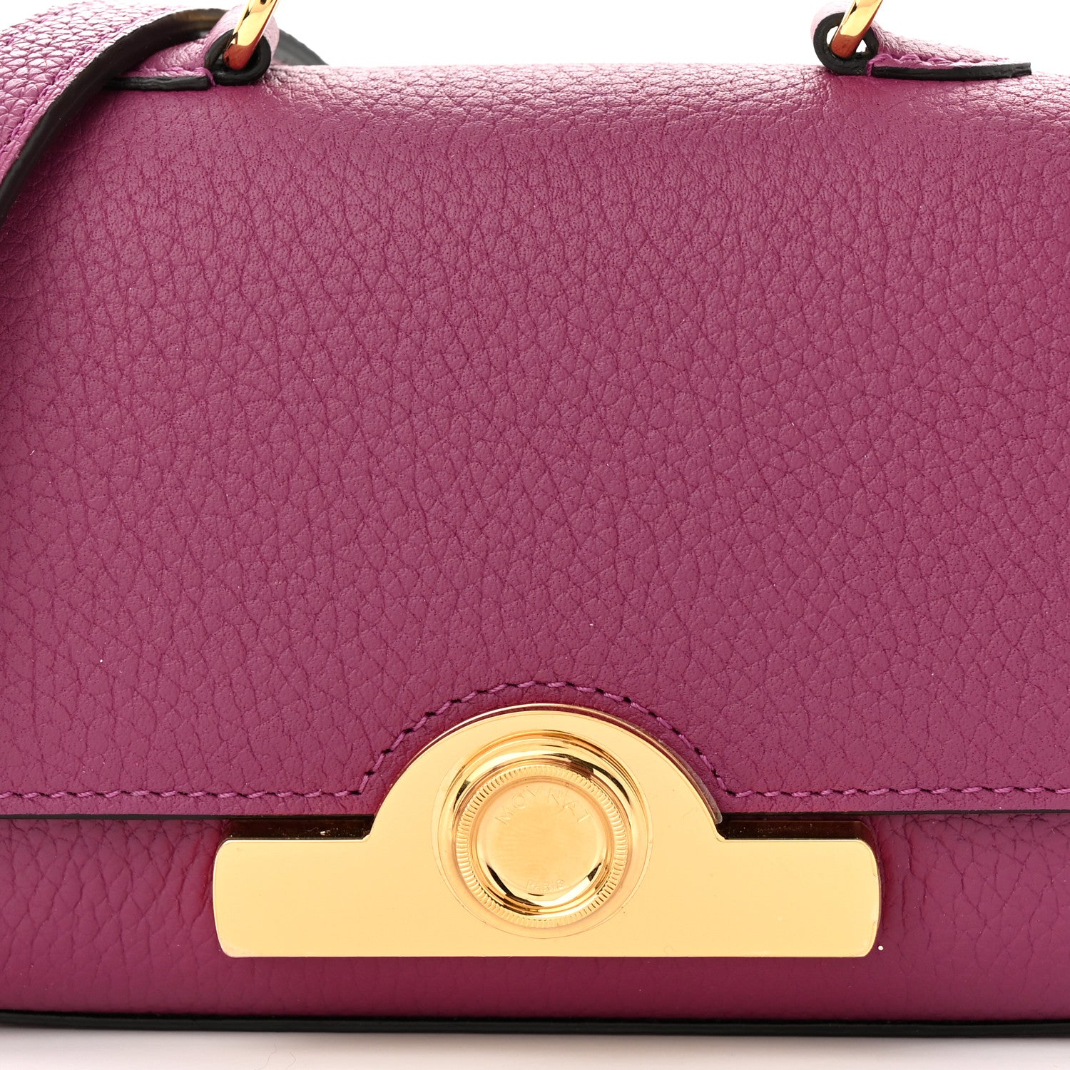 Moynat Taurillon Blush Rejane Nano Eggplant 7 of 12