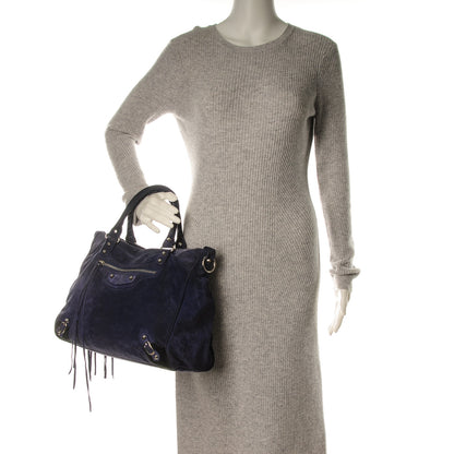 Balenciaga Baby Daim Suede Velo Bleu Nuit 2 of 7