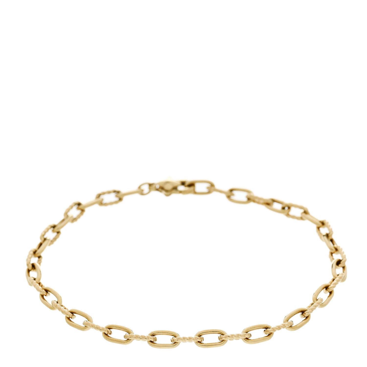 David Yurman 18K Yellow Gold Madison 3mm Classic Chain Bracelet 1 of 4
