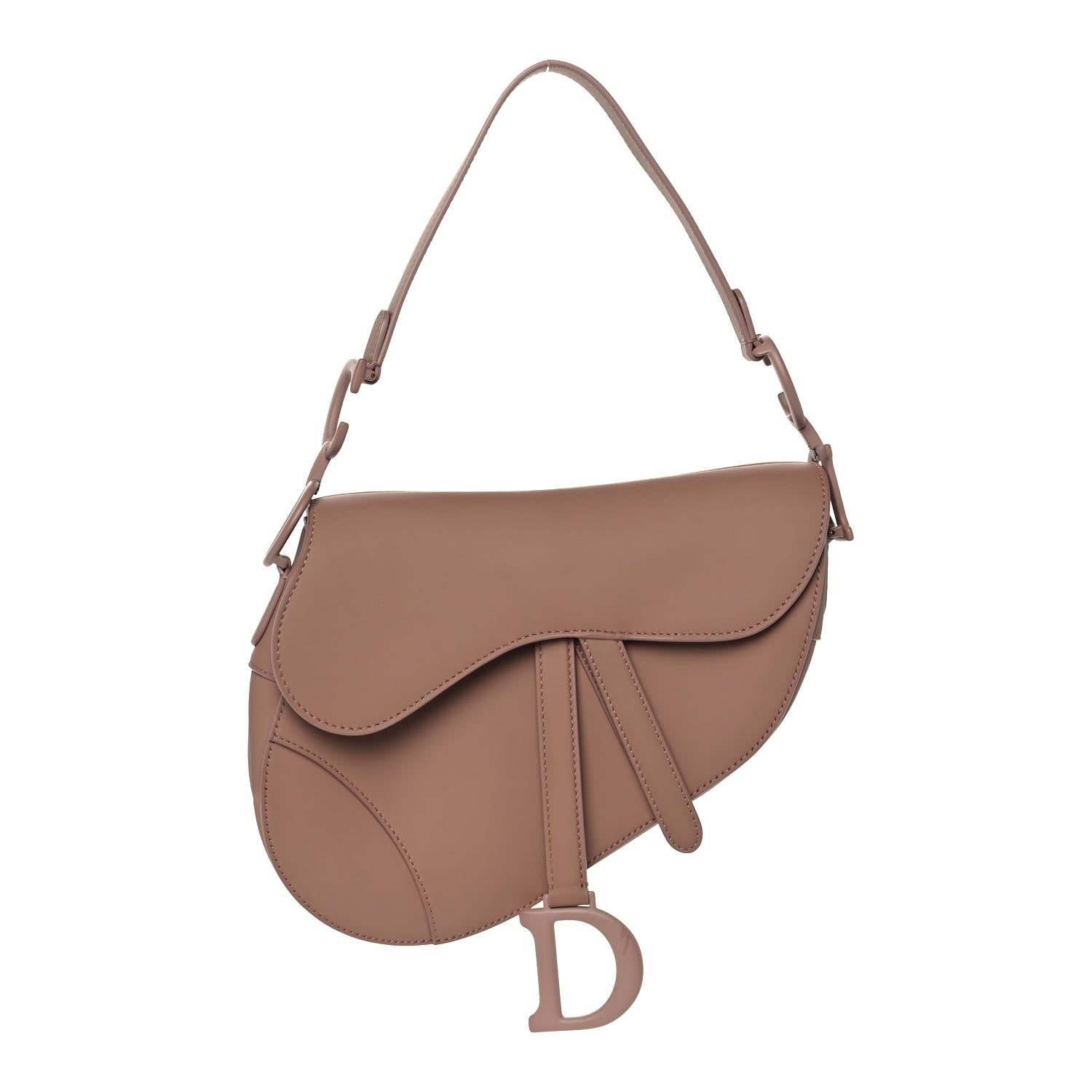 Christian Dior Ultra Matte Calfskin Saddle Bag Blush 1 of 10