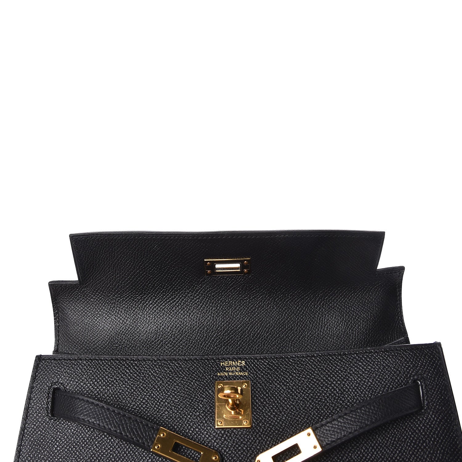 Hermes Epsom Kelly Sellier 25 Black 29 of 52