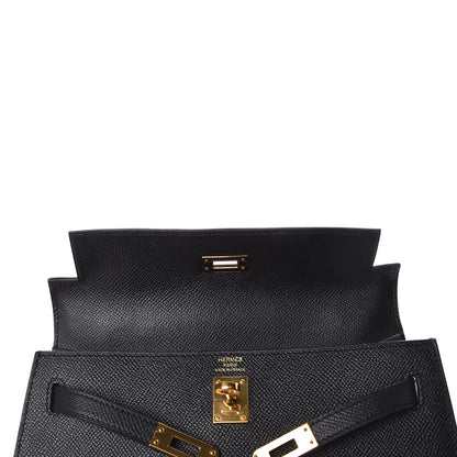 Hermes Epsom Kelly Sellier 25 Black 29 of 52