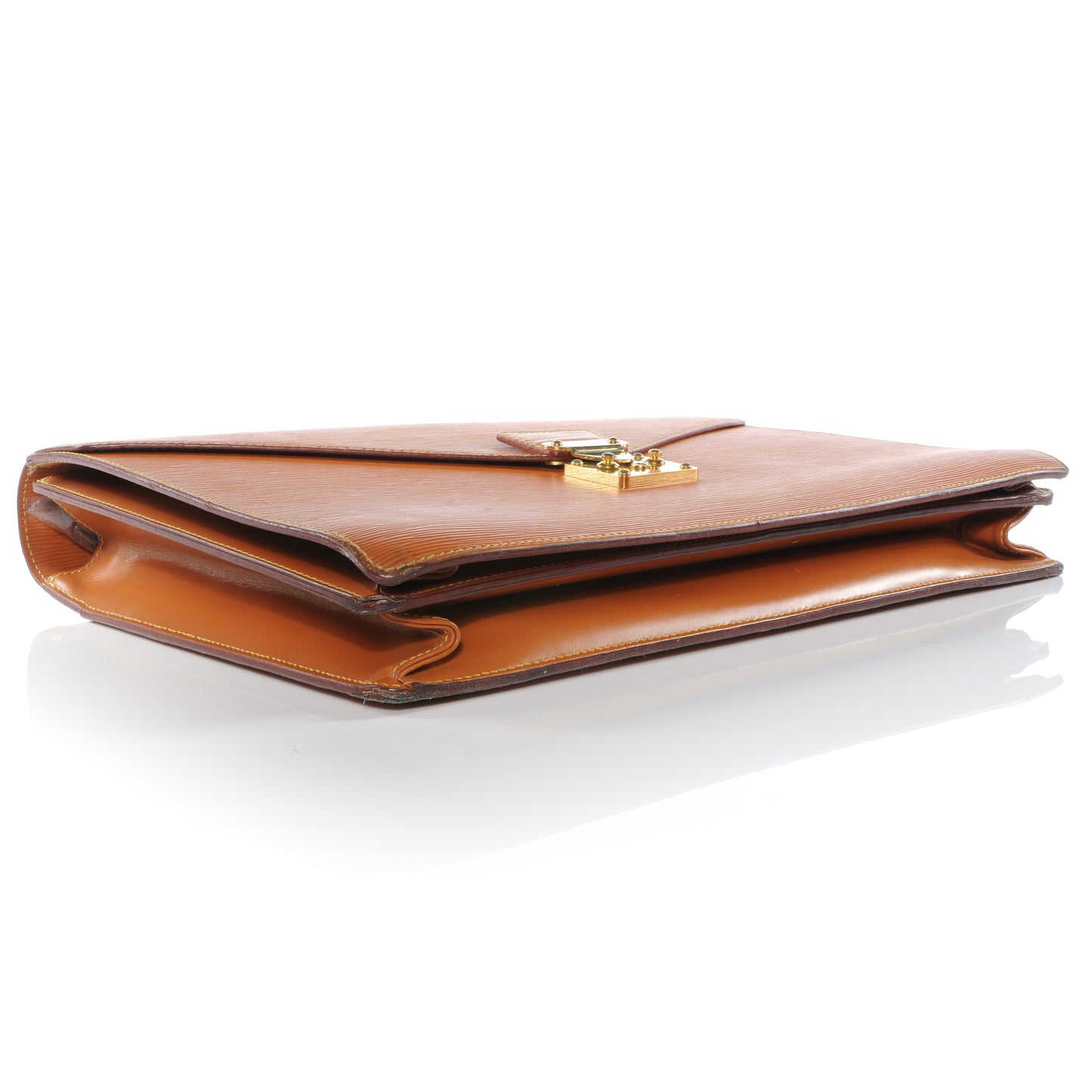 Epi Serviette Ambassadeur Briefcase Gold