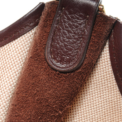 Hermes Toile Ardennes Evelyne GM Ecru Chocolate 6 of 7