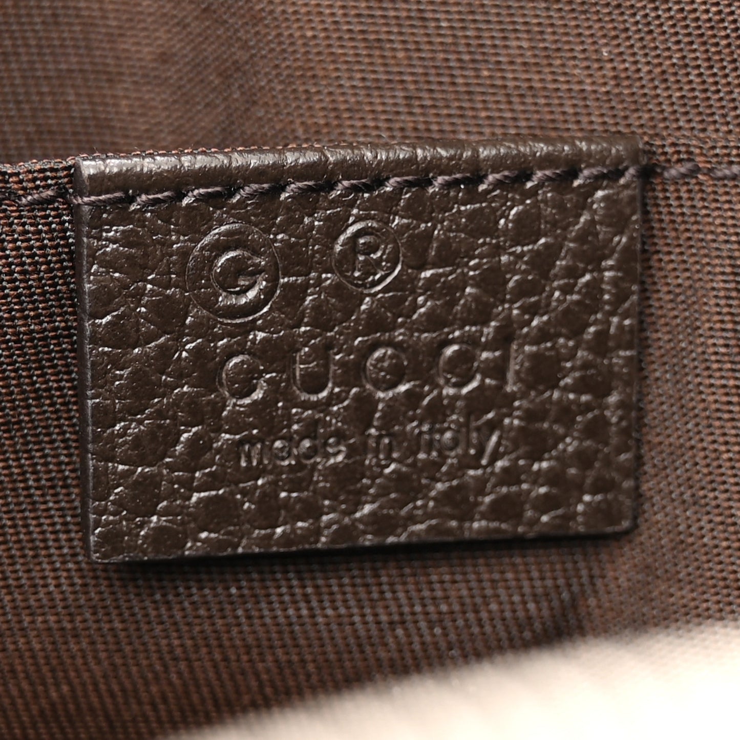 Monogram Dollar Calfskin Belt Bag Beige Ebony Testa di Moro Marrone Scuro