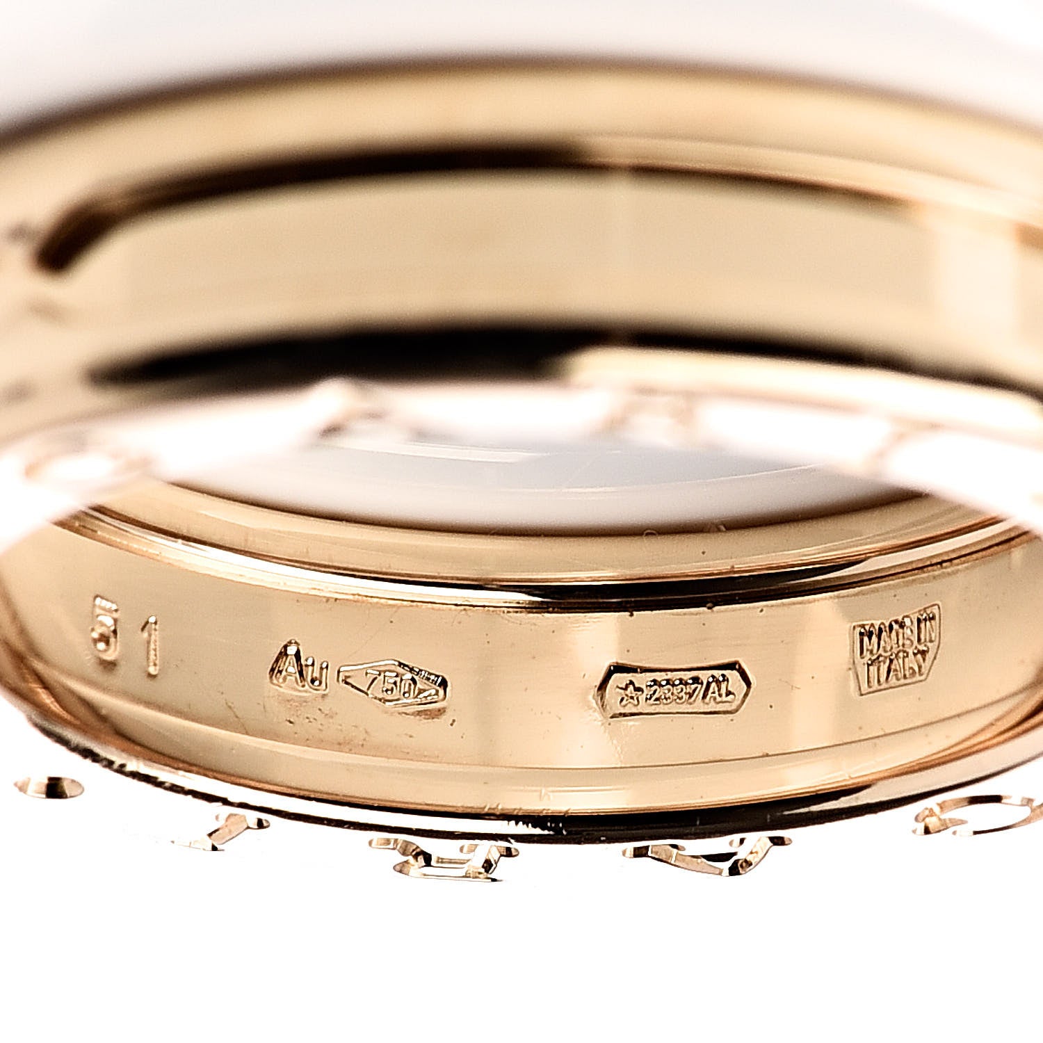 Bulgari 18K Yellow Gold B.Zero1 One-Band Ring 51 5.75 5 of 5