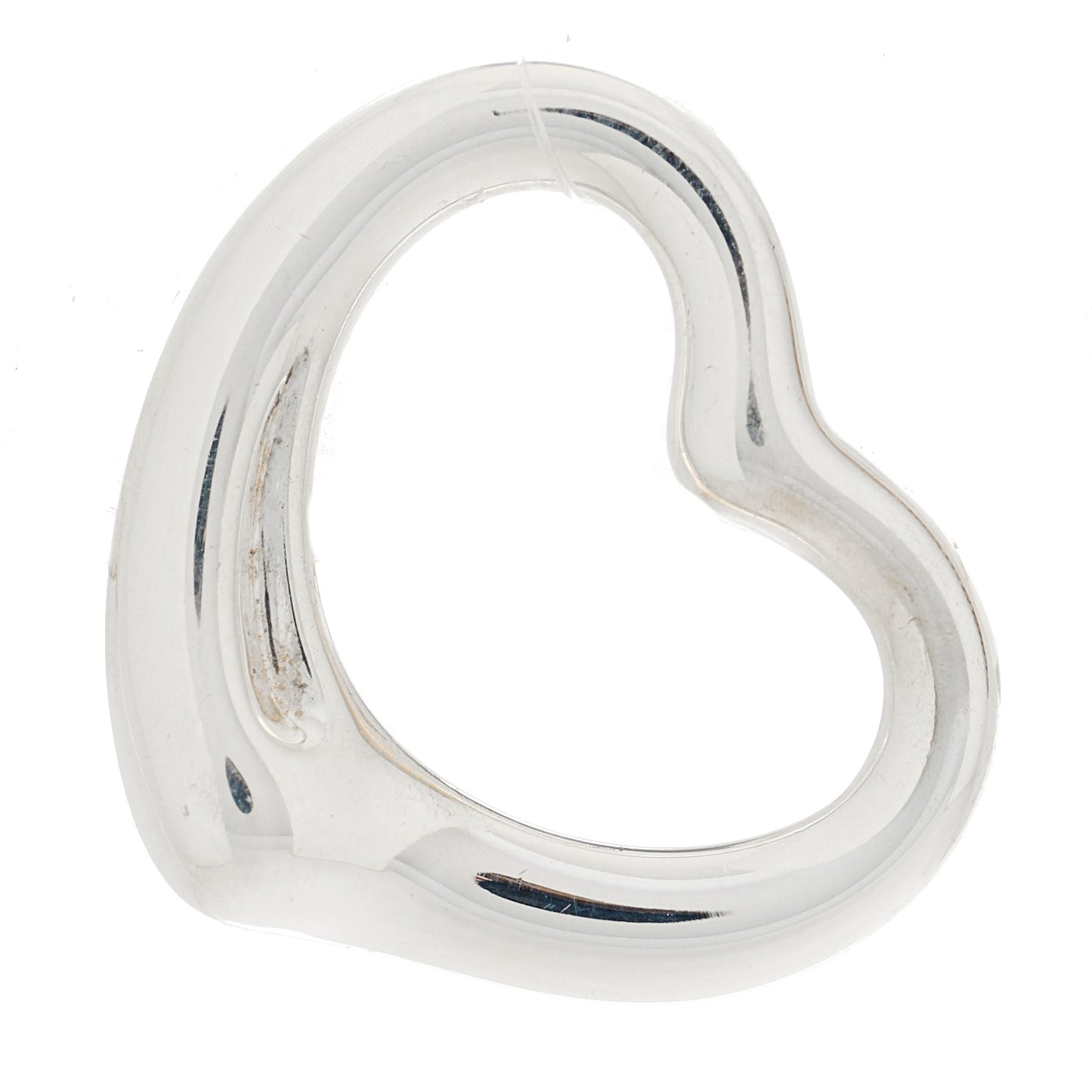Sterling Silver 22mm Elsa Peretti Open Heart Pendant