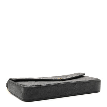 Louis Vuitton Empreinte Pochette Felicie Chain Wallet Black 5 of 10