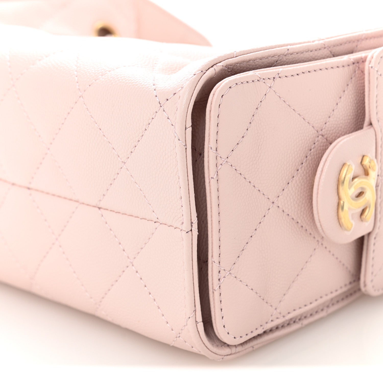 Chanel Caviar Quilted Mini Chanel 25 Handbag Light Pink 18 of 20