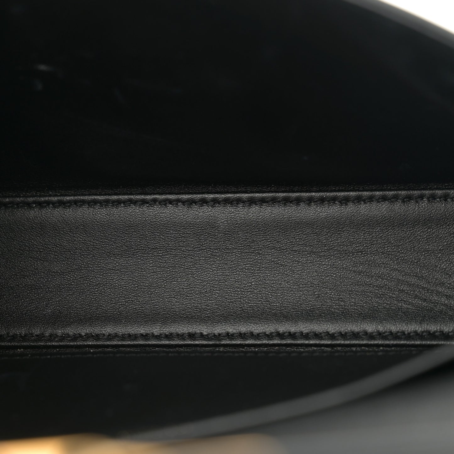 Shiny Calfskin Triomphe Shoulder Bag Black