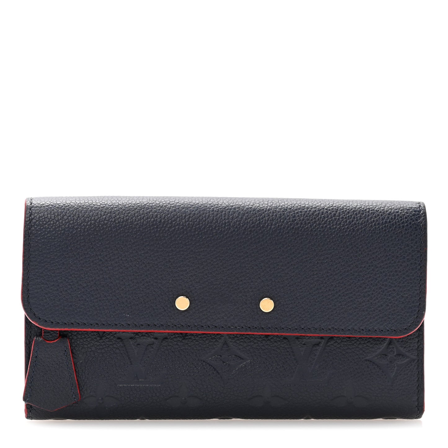 Empreinte Pont-Neuf Wallet Marine Rouge