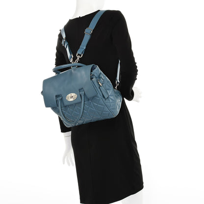 Mulberry Nappa Quilted Cara Delevingne Convertible Bag Blue 3 of 19