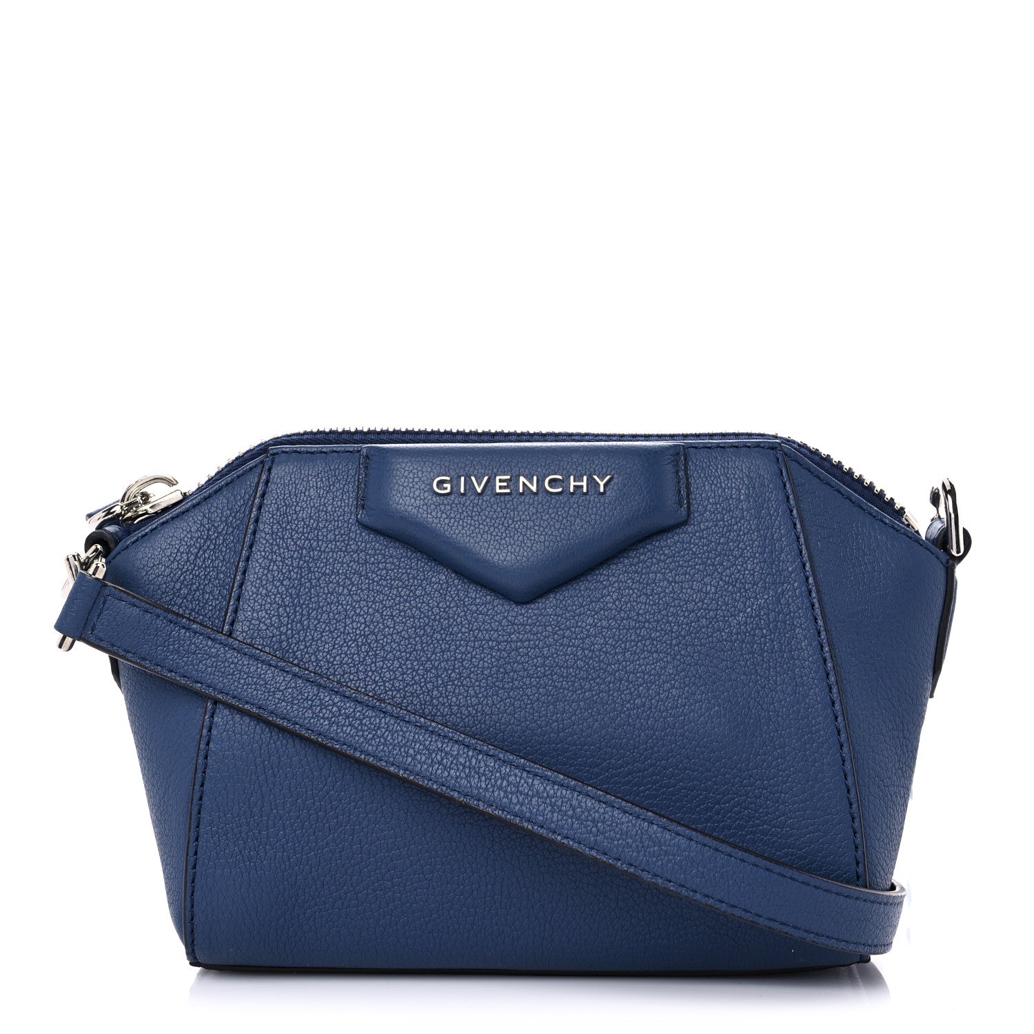 Givenchy Sugar Goatskin Nano Antigona Midnight Blue 1 of 9