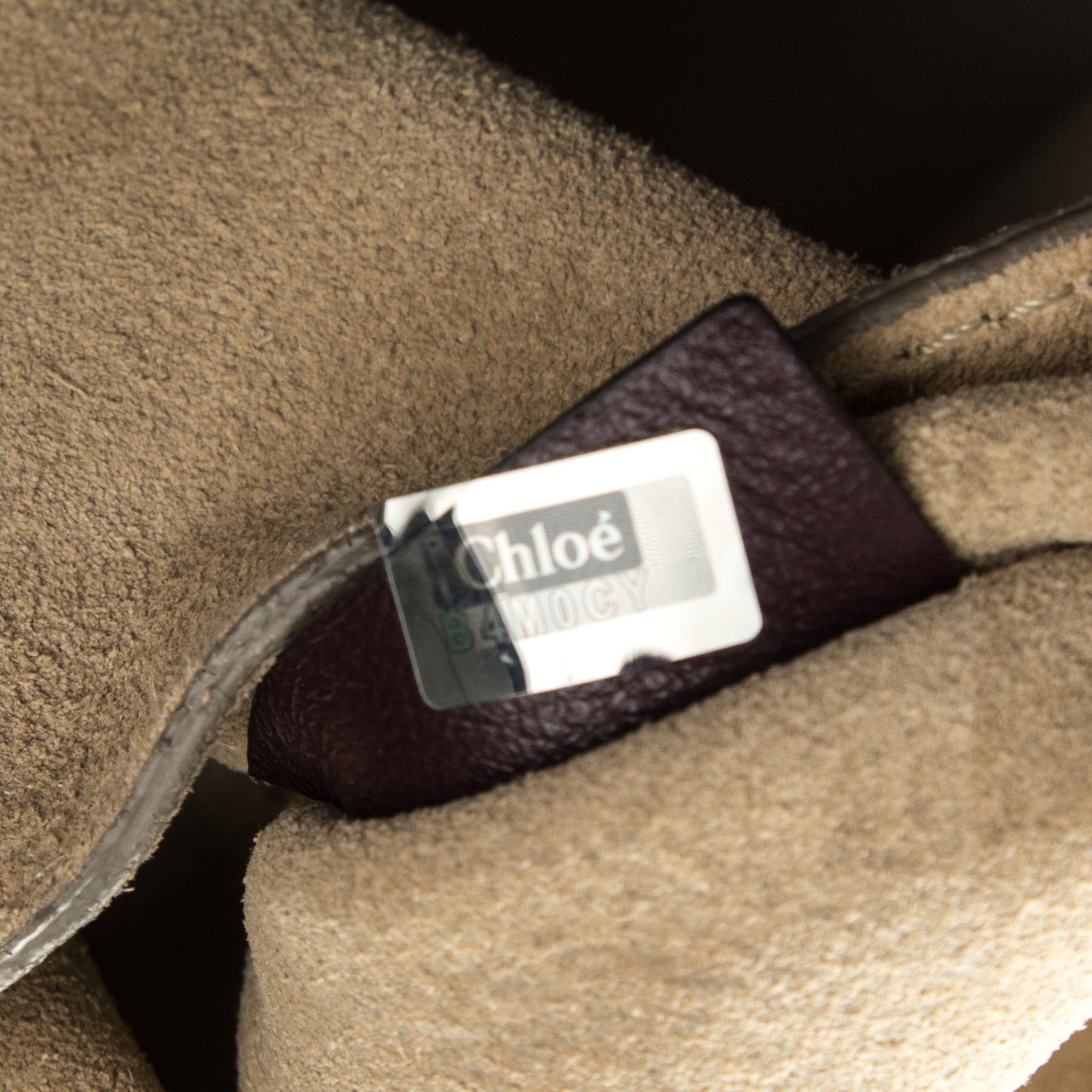 Suede Smooth Calfskin Drew Shoulder Bag Dark Purple
