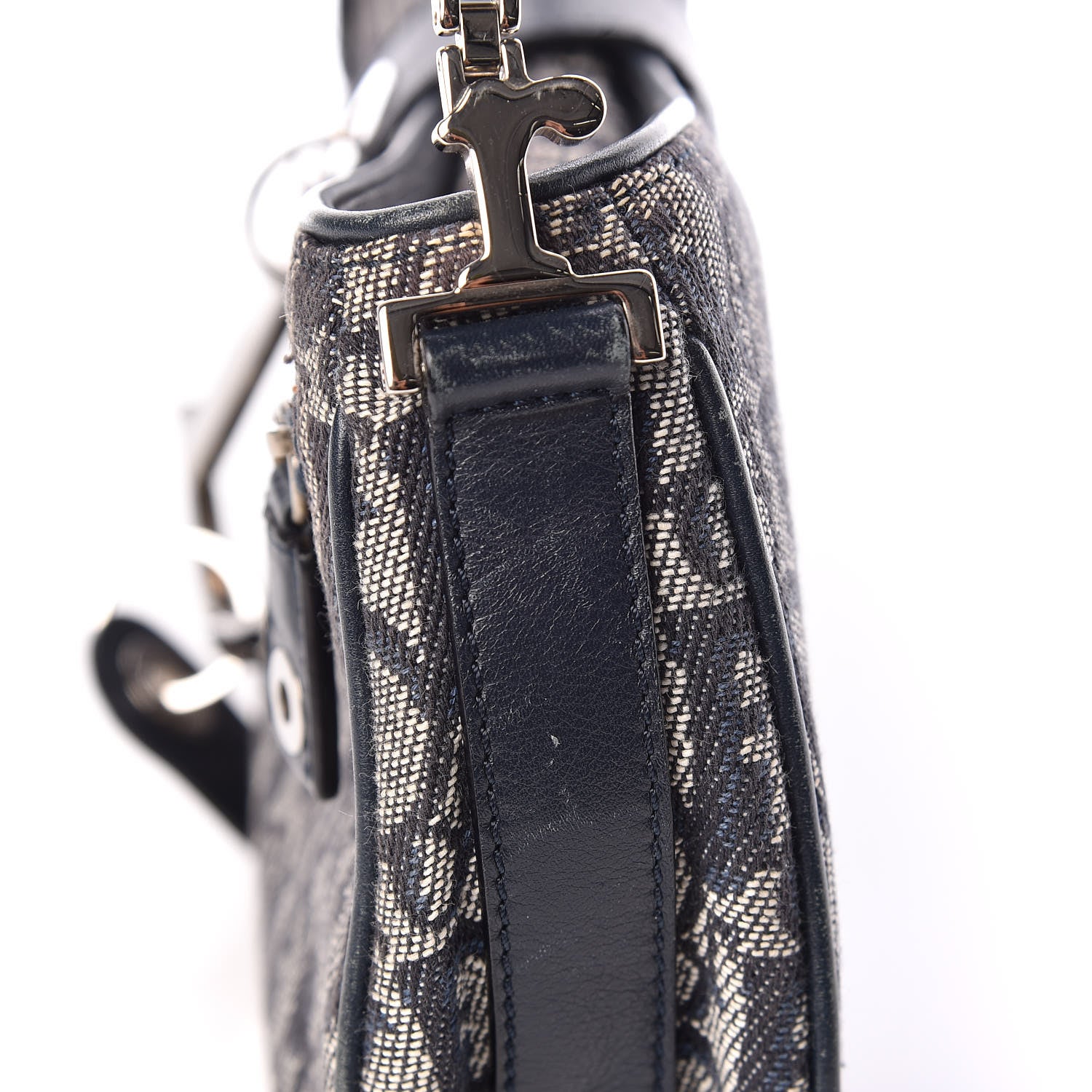 Christian Dior Monogram Charm Shoulder Bag Navy 15 of 21
