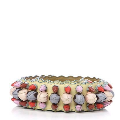 Fendi Calfskin Lambskin Rosebud Studded Strap You Multicolor 2 of 7