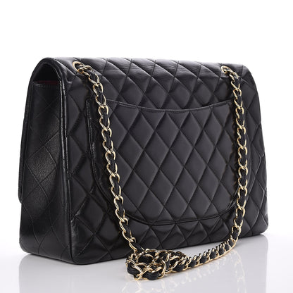 Chanel Lambskin Quilted Maxi Single Flap Black 4 of 8