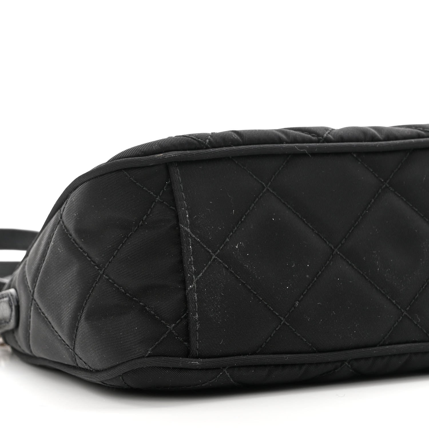Prada Nylon Tessuto Impuntu Quilted Crossbody Bag Black 9 of 10