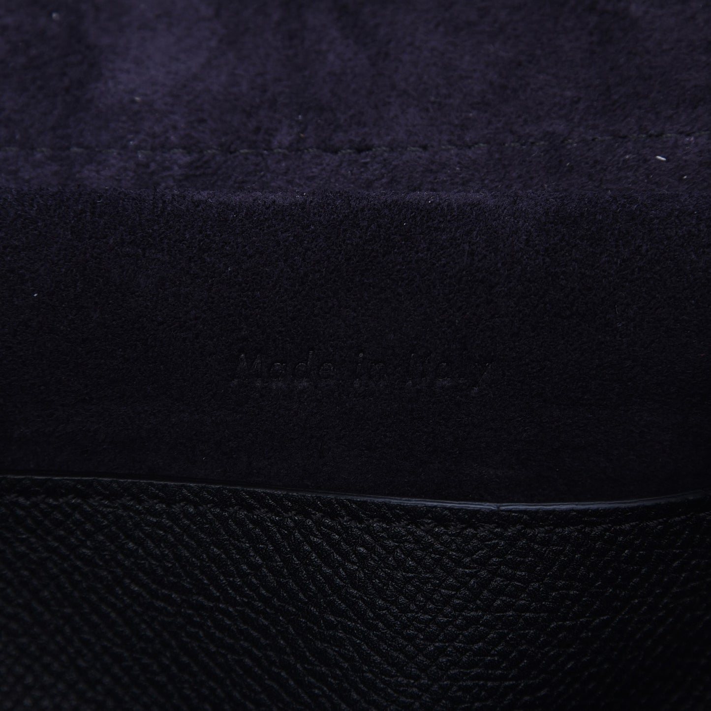 Grained Calfskin Micro Belt Bag Black
