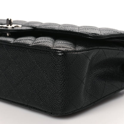 Chanel Caviar Quilted Medium Double Flap Black 9 of 10