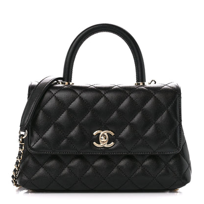 Chanel Caviar Quilted Mini Coco Handle Flap Black 1 of 12