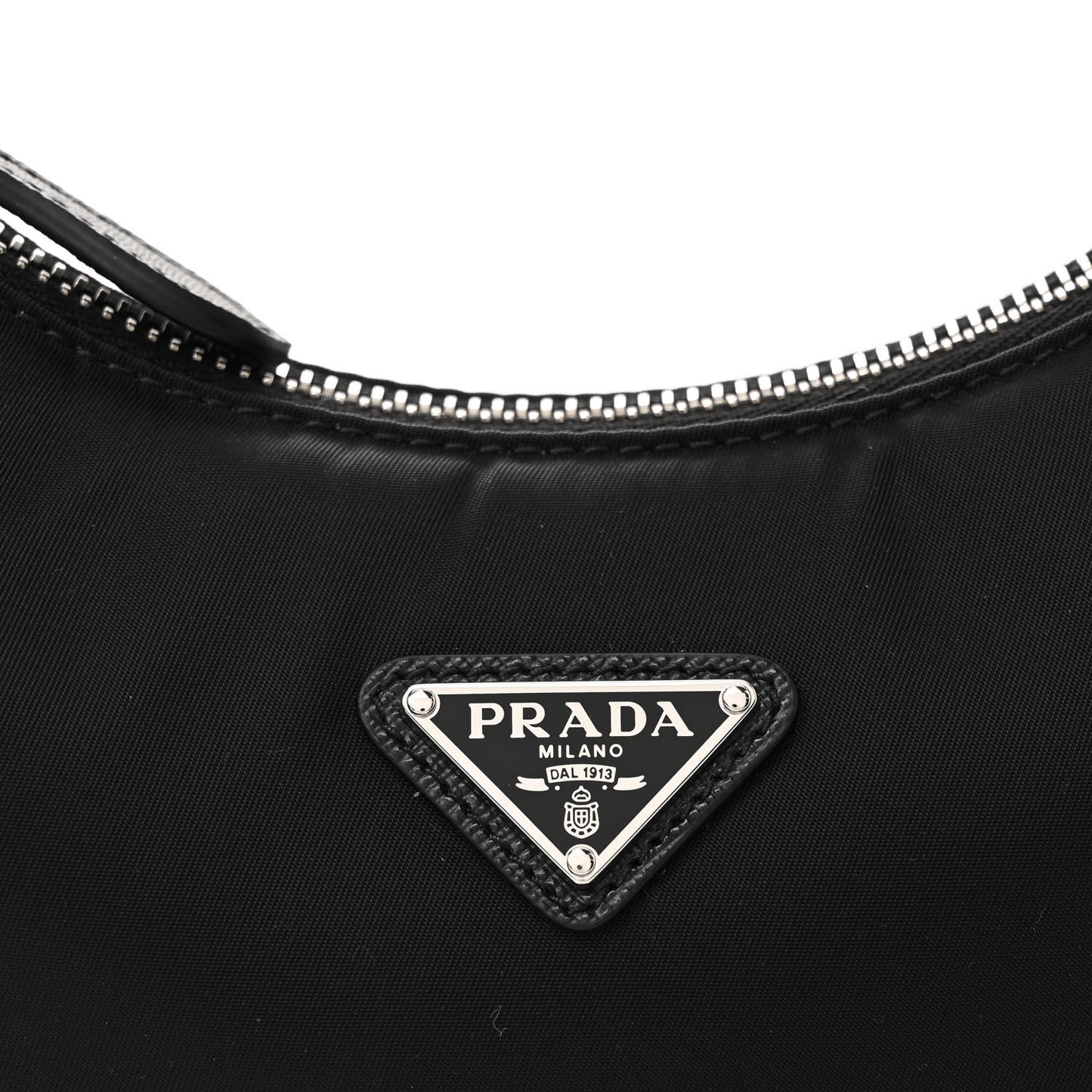 Tessuto Nylon Saffiano Mini Re-Edition 2005 Bag Black