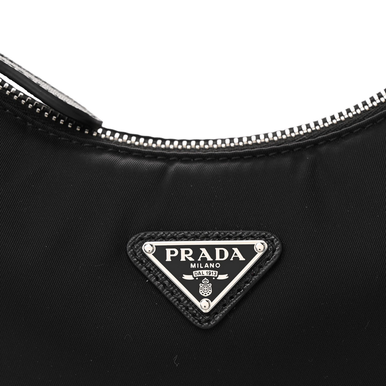 Prada Tessuto Nylon Saffiano Mini Re-Edition 2005 Bag Black 9 of 11