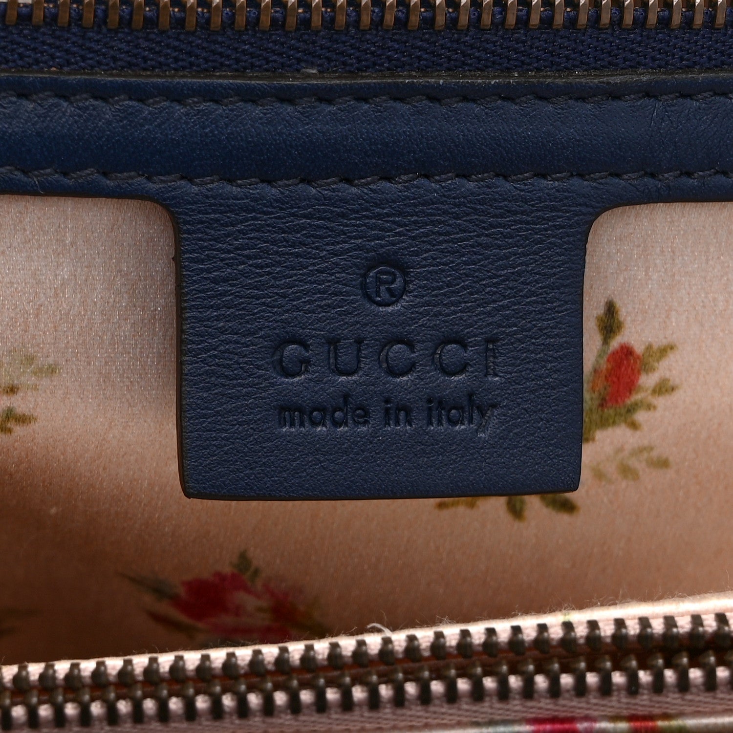 Gucci Denim Matelasse Flora Small GG Marmont Tote Blue 6 of 11