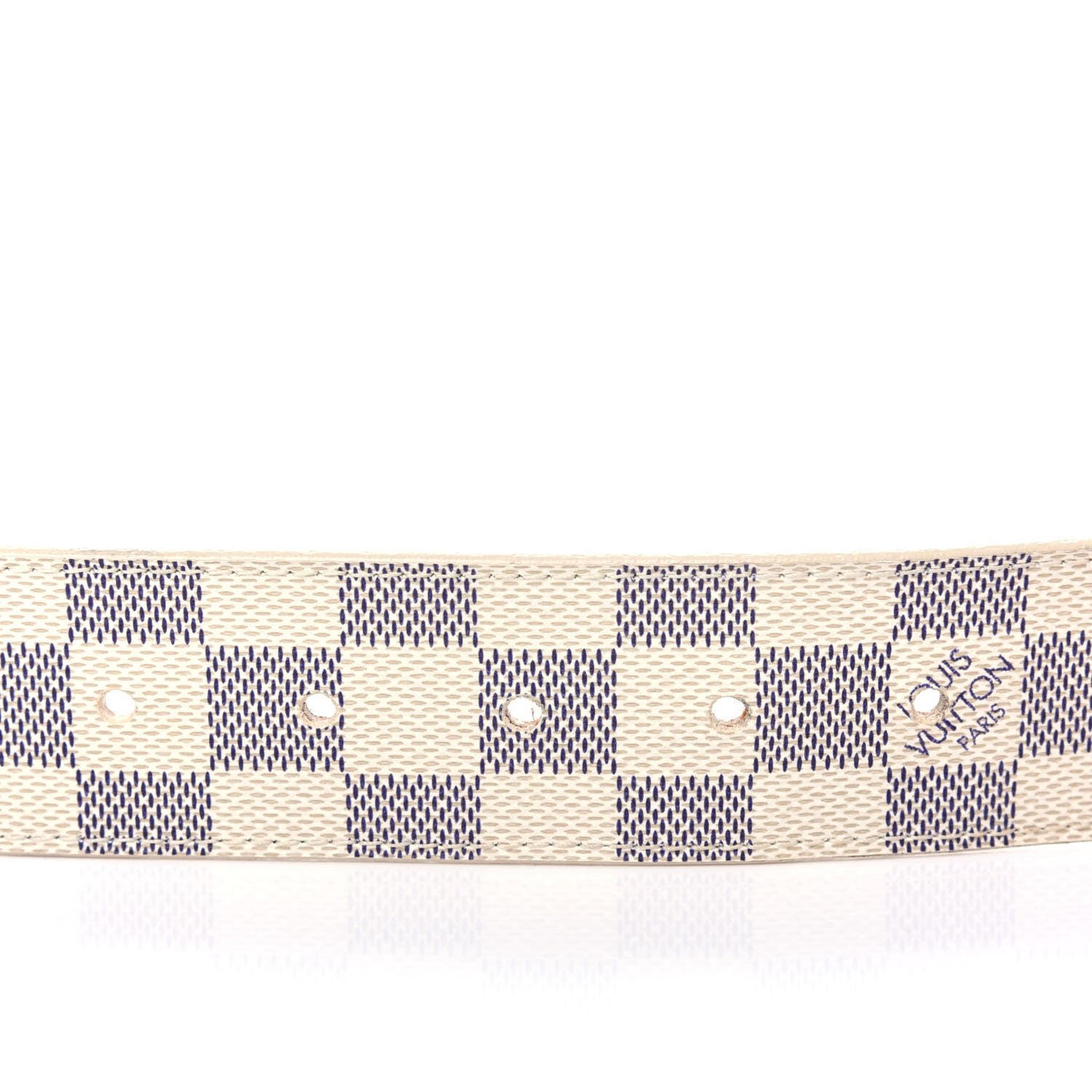 Louis Vuitton Damier Azur 40mm LV Initiales Belt 85 34 3 of 7
