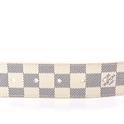 Louis Vuitton Damier Azur 40mm LV Initiales Belt 85 34 3 of 7