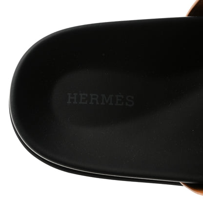 Hermes Calfskin Mens Chypre Sandals 43 Gold 6 of 9