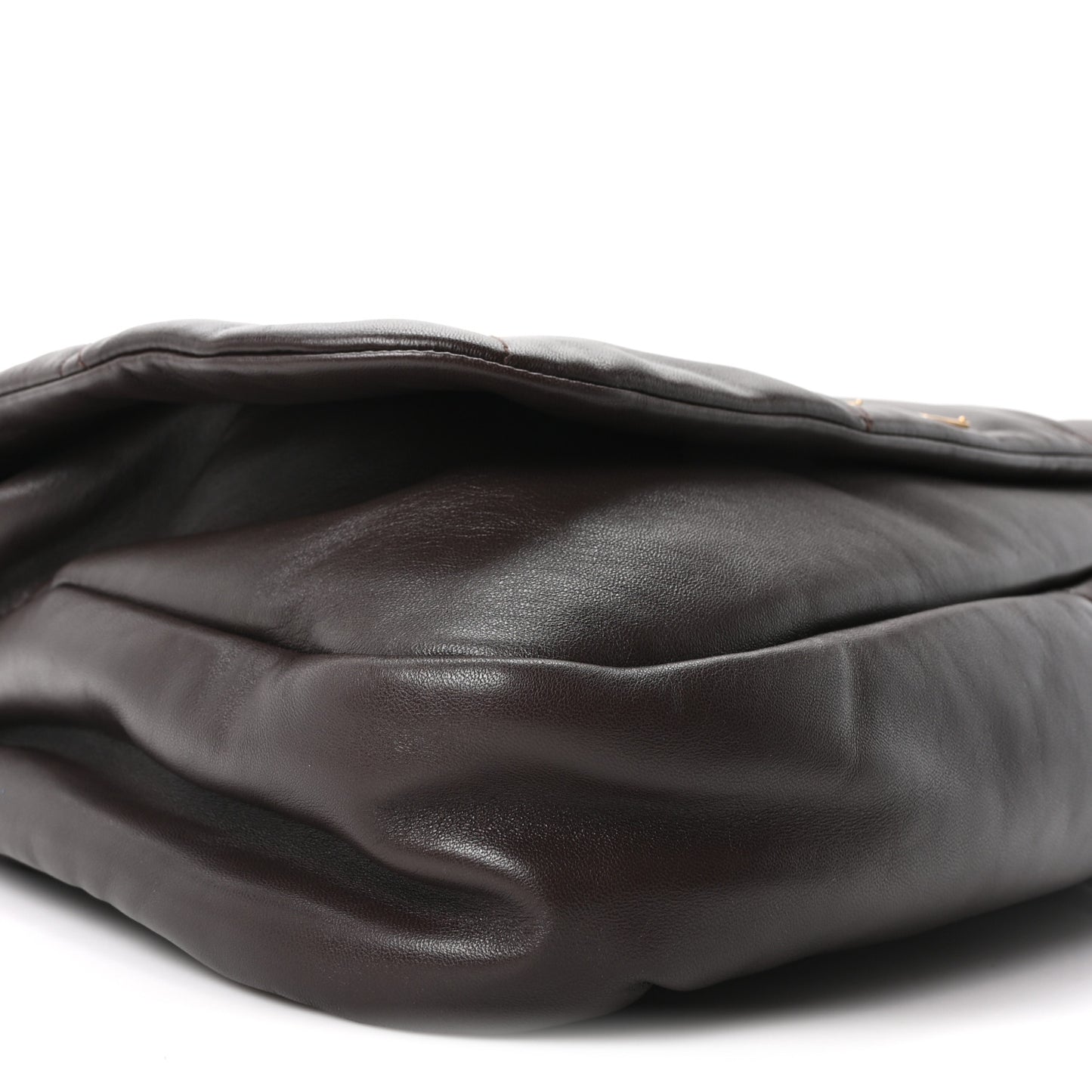 Lambskin Matelasse Monogram Large Jamie 4.3 Dark Sweet Chocolate