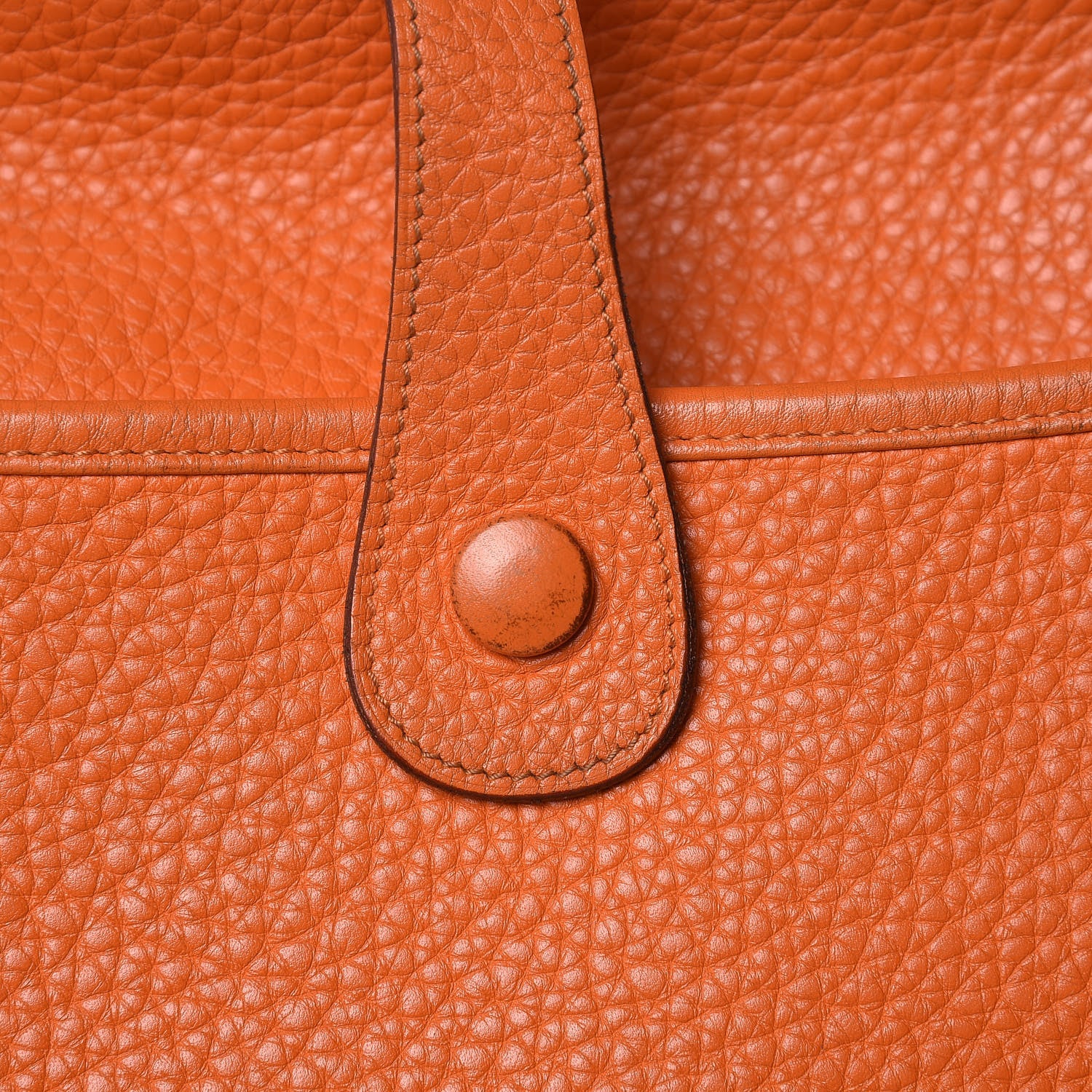 Hermes Taurillon Clemence Evelyne II PM Orange 10 of 14
