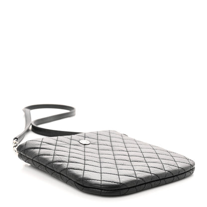 Chanel Aged Calfskin Quilted Crossbody Bag Black 4 of 10