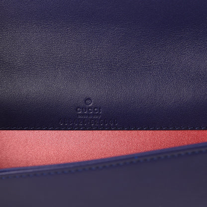 Gucci Velvet Matelasse GG Marmont Mini Bag Cobalt Blue 5 of 8