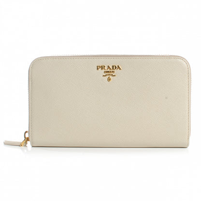 Prada Saffiano Zip Around Wallet Talco 1 of 8