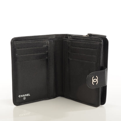 Chanel Caviar Sevruga Zip Pocket Wallet Black 5 of 8