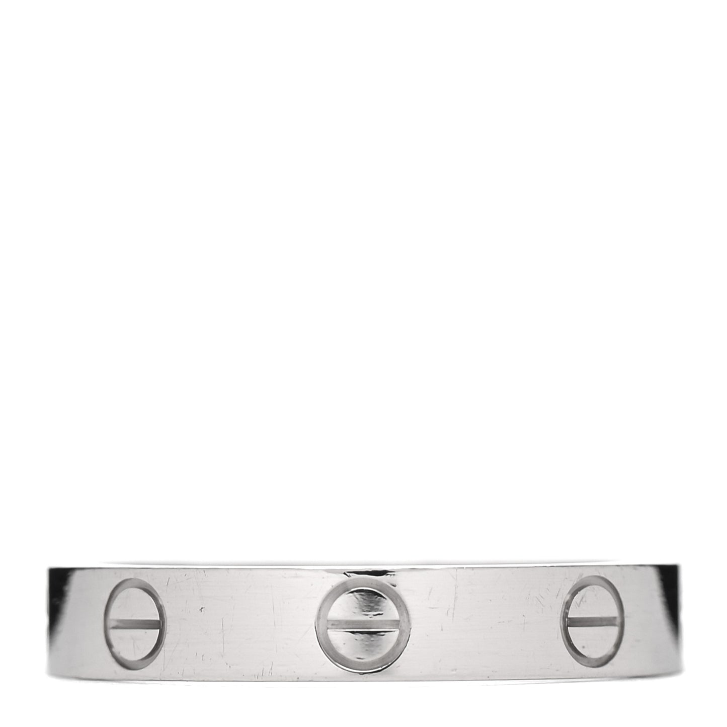 18K White Gold 4mm LOVE Wedding Band Ring 57 8