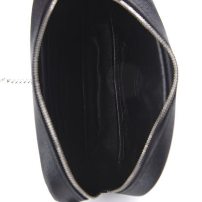 Saint Laurent Grain De Poudre Matelasse Monogram Mini Lou Camera Bag Black 5 of 11