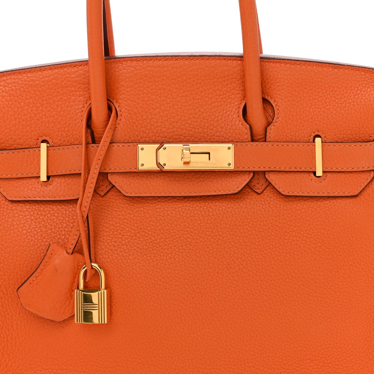 Taurillon Clemence Birkin 30 Orange