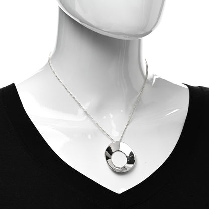 Tiffany Sterling Silver Frank Gehry Morph Pendant Necklace 2 of 4