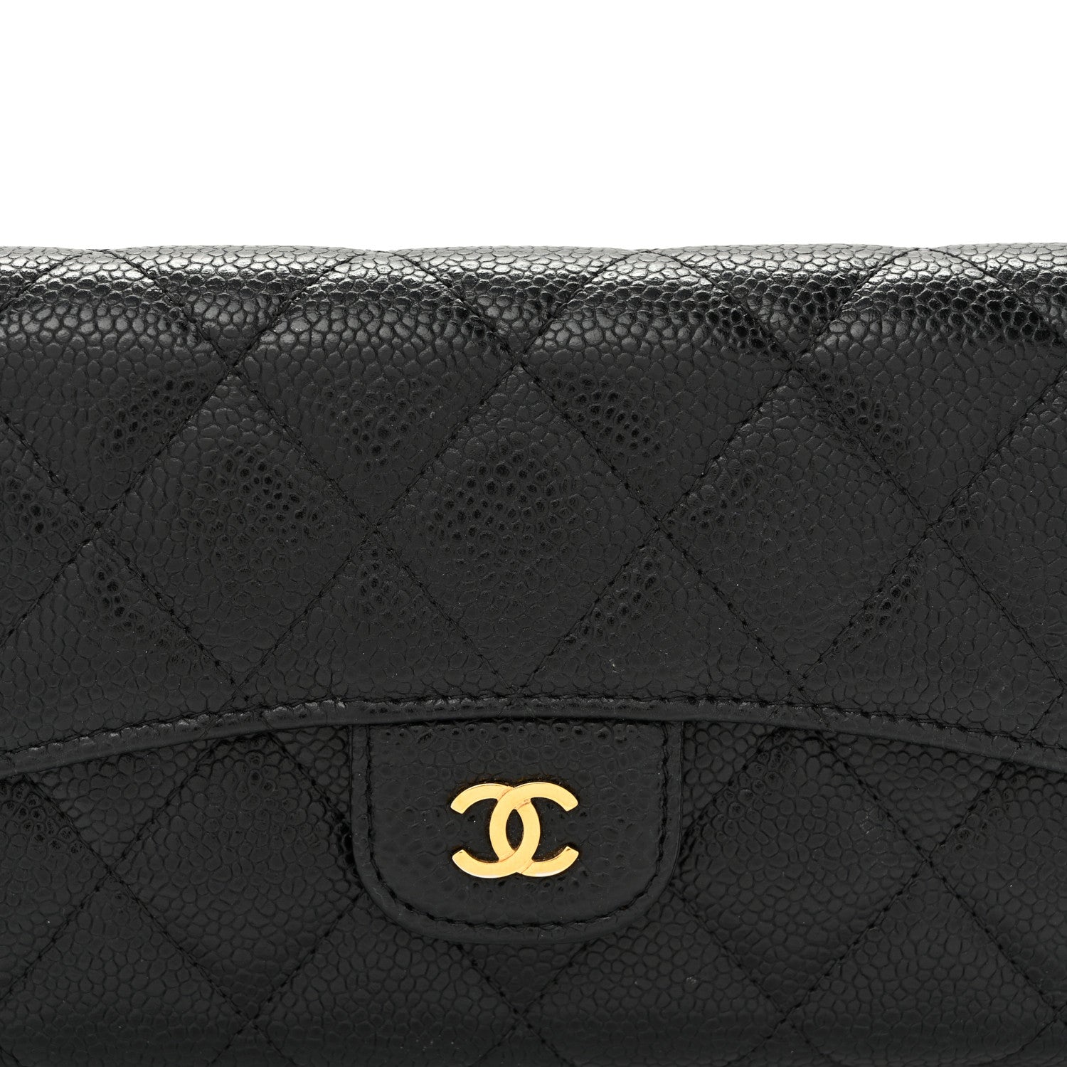 Chanel Caviar Quilted Large Flap Wallet Black 9 of 12