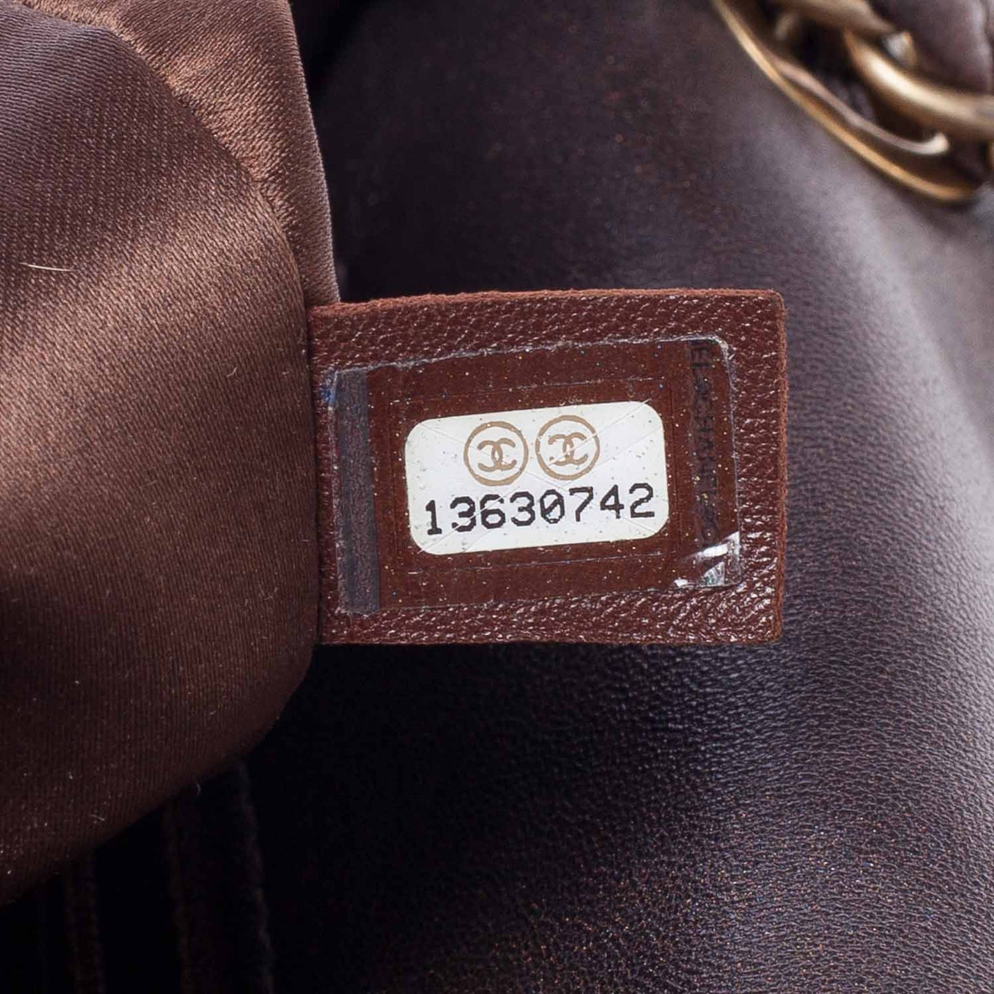 Calfskin XL Degrade Flap Bronze
