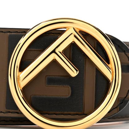 Fendi Vitello F is Fendi Bi-Color FF 1974 Embossed Belt 90 36 Maya Black 7 of 8