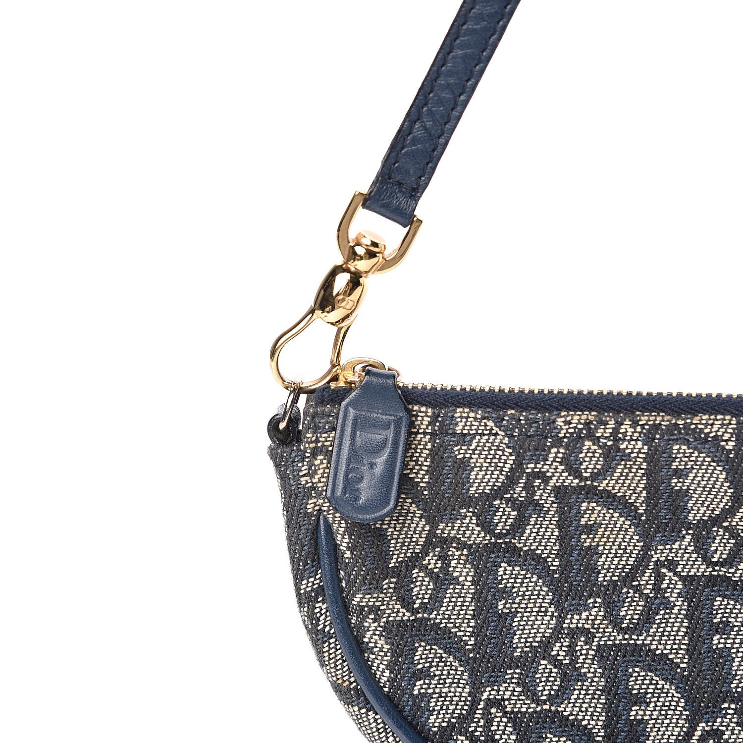 Christian Dior Monogram Mini Saddle Pochette Navy 13 of 13